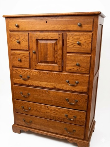 Vintage style tiger golden - tiger, oak