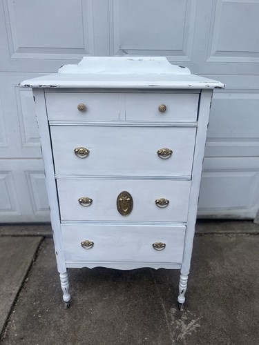 Antique art deco tall boy - art,