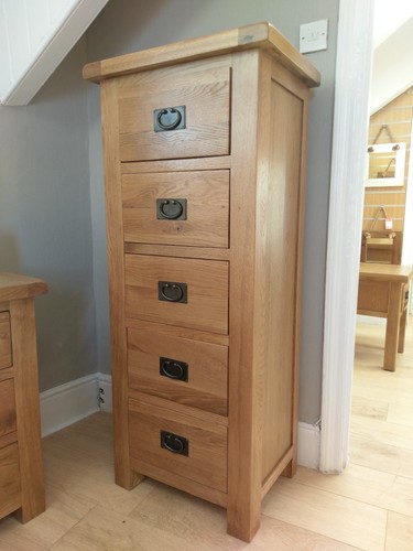 Large oak drawer chest - chest,